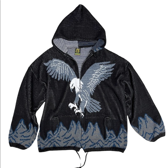 Vintage Other - Vintage Wool Knit Oversized XL Eagle Sweater Made in Ecuador